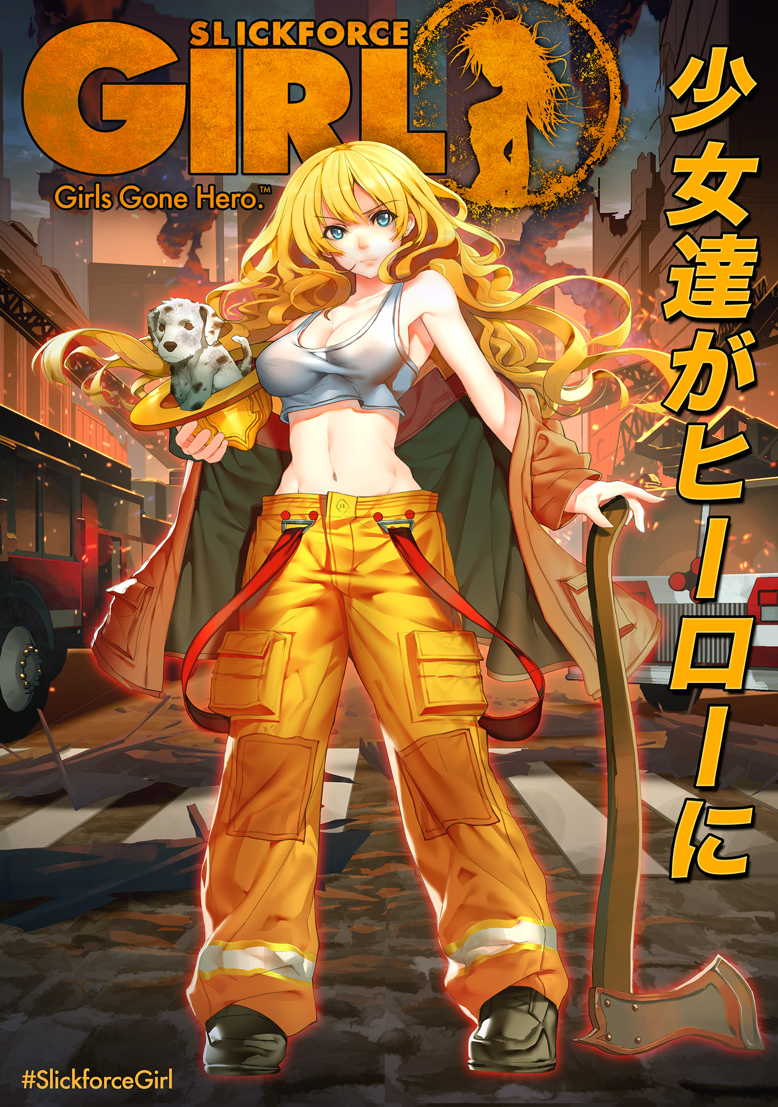 Firefighter anime girls